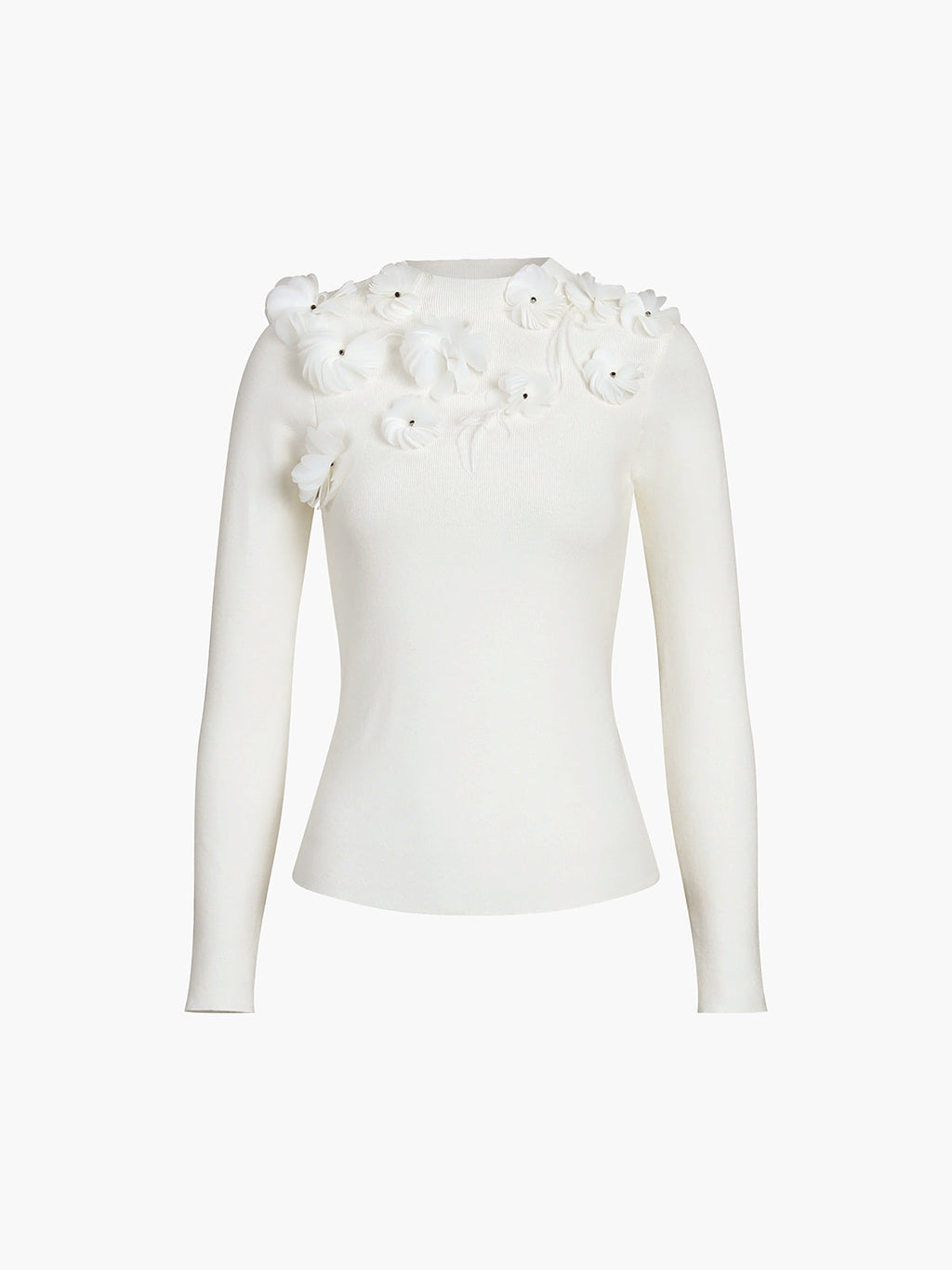 Çiçekli Uzun Kollu Örgü Üst