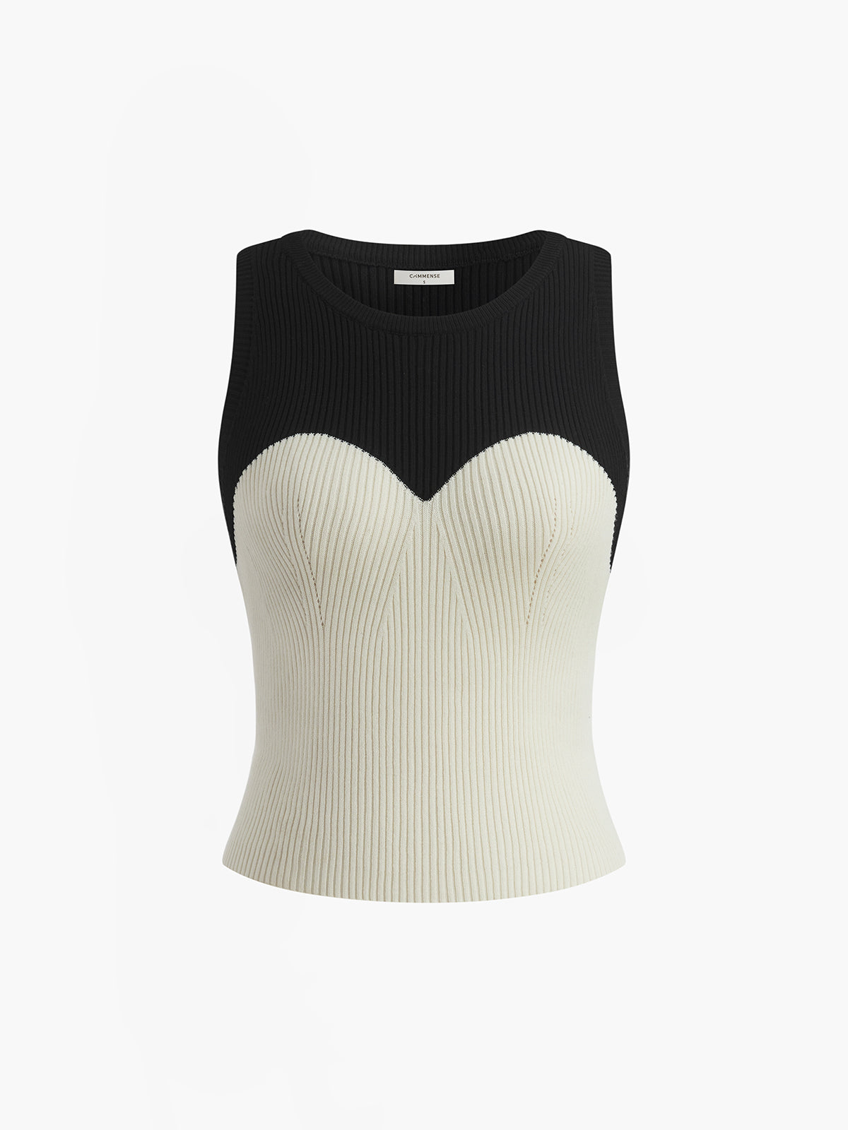 Kontrast Trim İnce Kazak Yelek