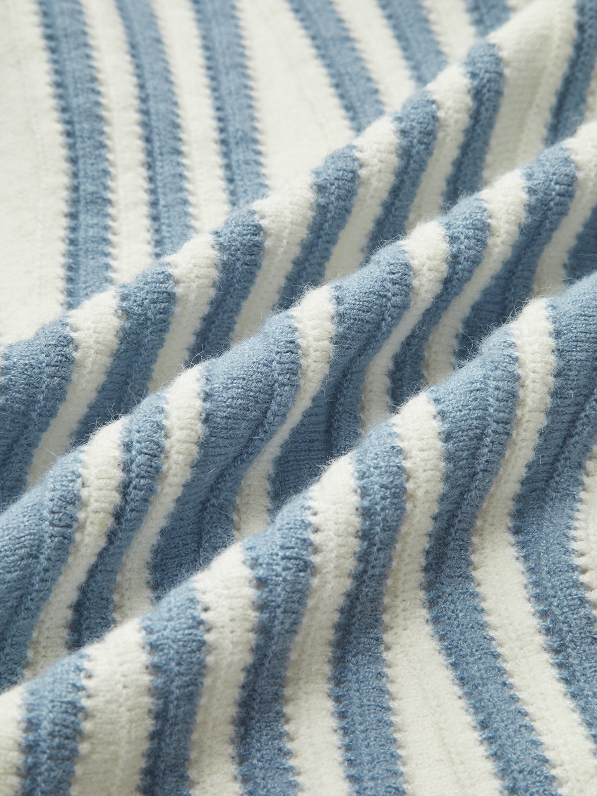 Pinstripe Bağcıklı Örgü Hırka