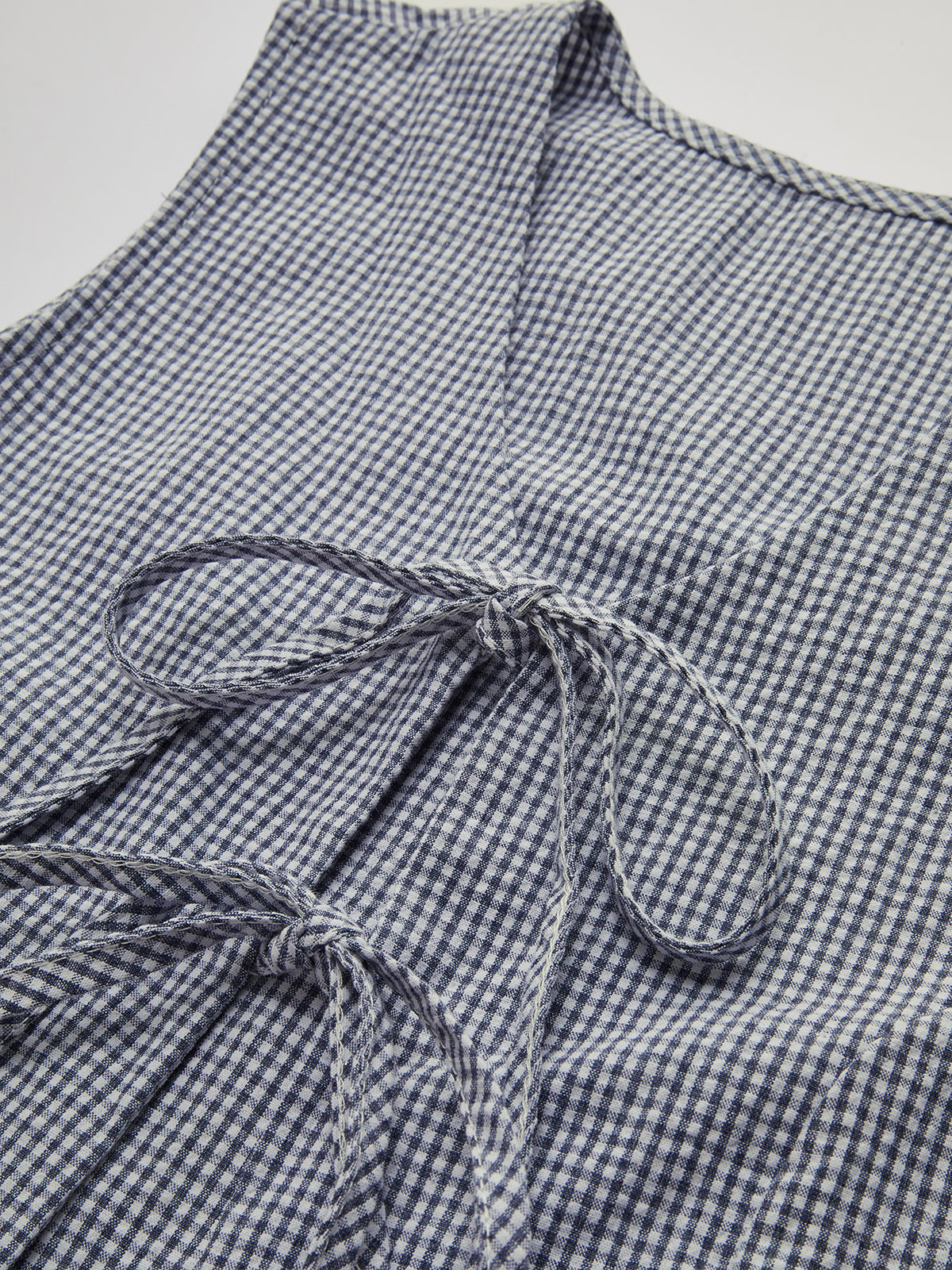 Kareli Düğümlü V Yaka Yelek