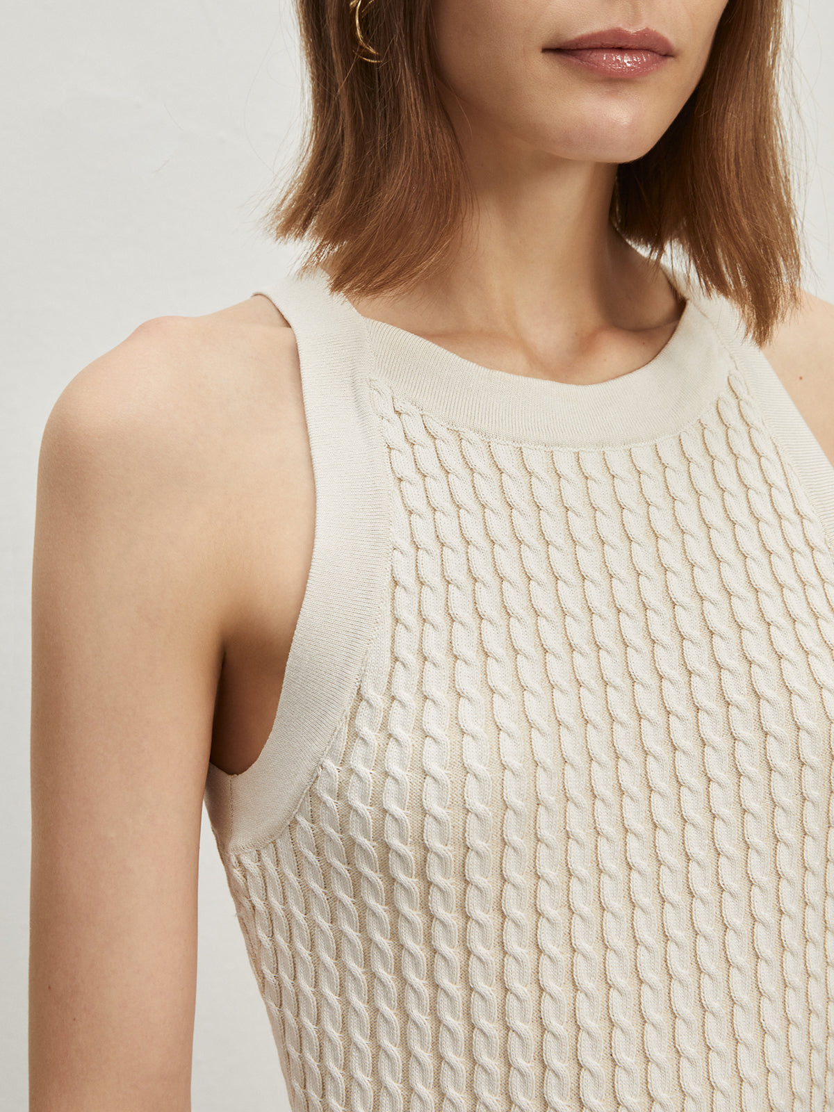 Düz Yuvarlak Yaka Kazak Yelek