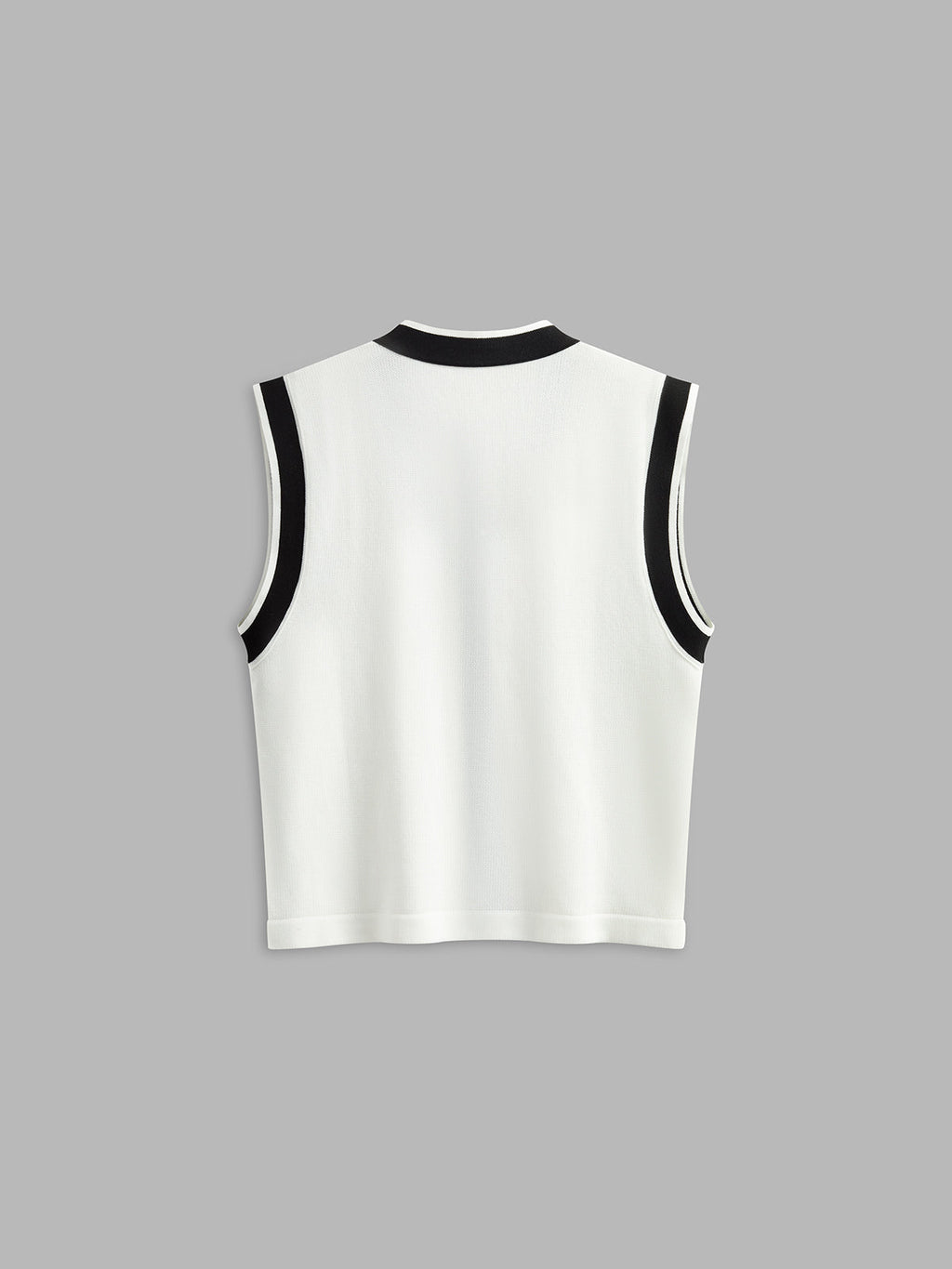 Kontrast Trim Kazak Yelek