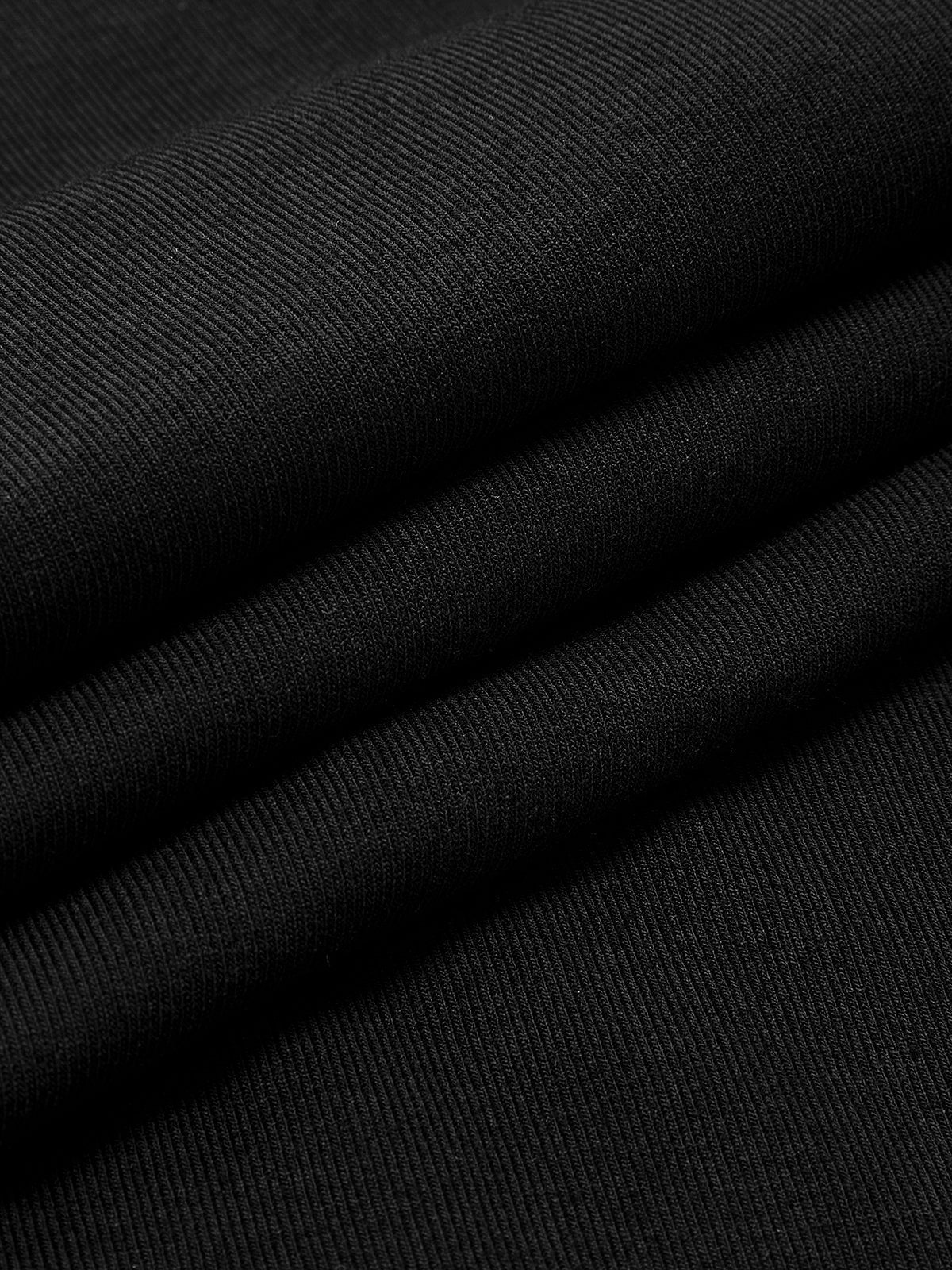 Kaburga Kontrast Fiyonklu Askılı Uzun Elbise