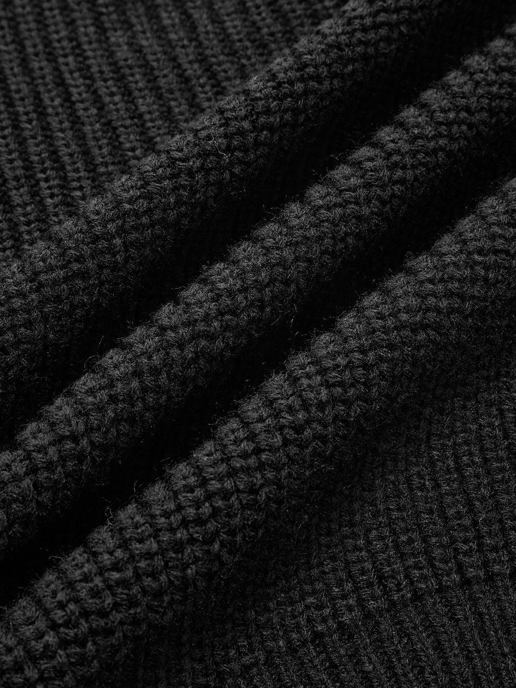 Yuvarlak Yakalı Yivli Çiçekli Örgü Üst