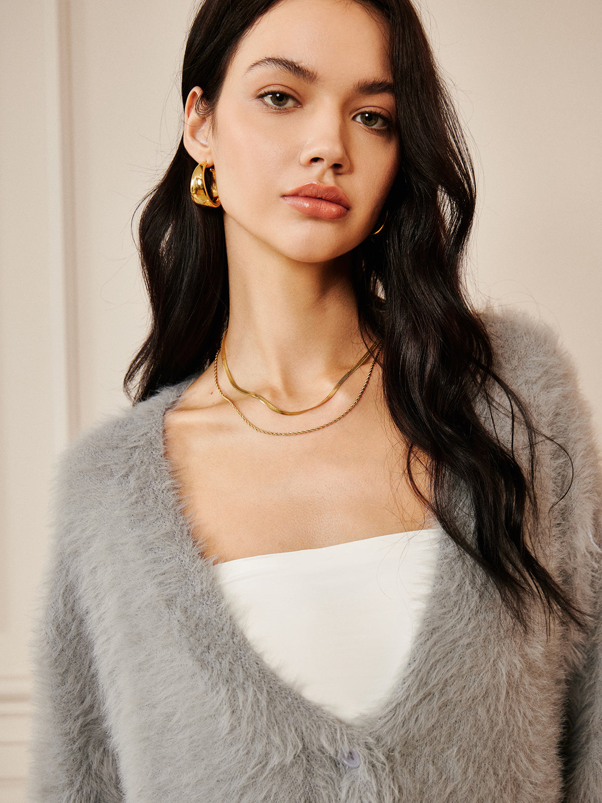 Büyük Boy Tüylü Hırka