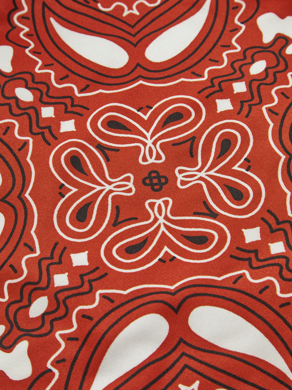 Paisley Baskılı Ön Bağcıklı Yelek