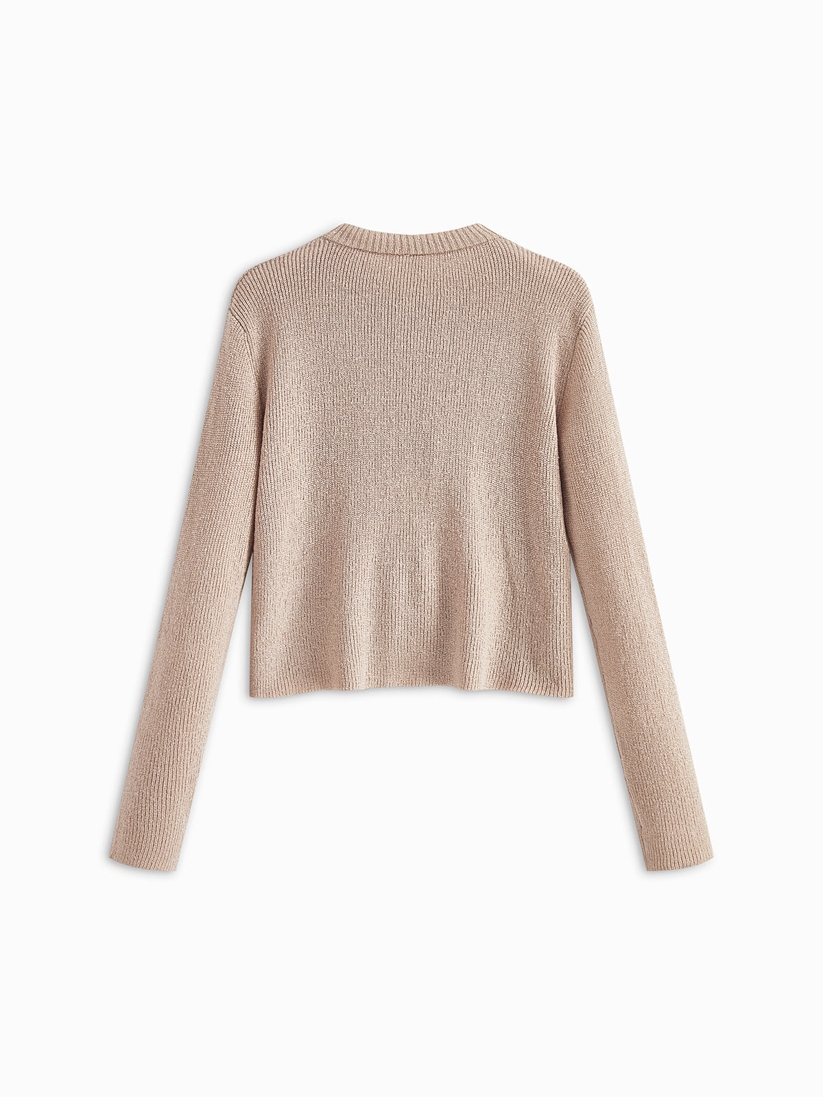 Düz Yivli Fiyonklu Düğümlü Hırka