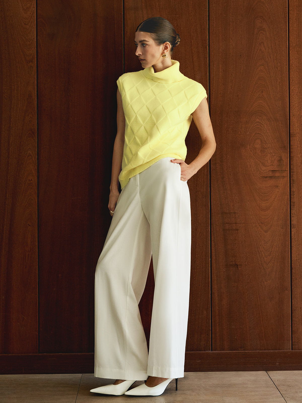 Turtleneck Diamond Kazak Yelek