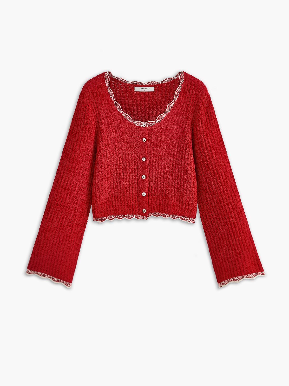 Dalgalı Kesim Göğüslü Hırka