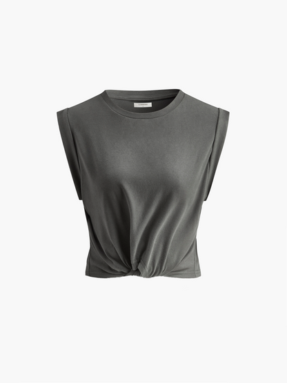 Pamuklu Düğümlü Tişört