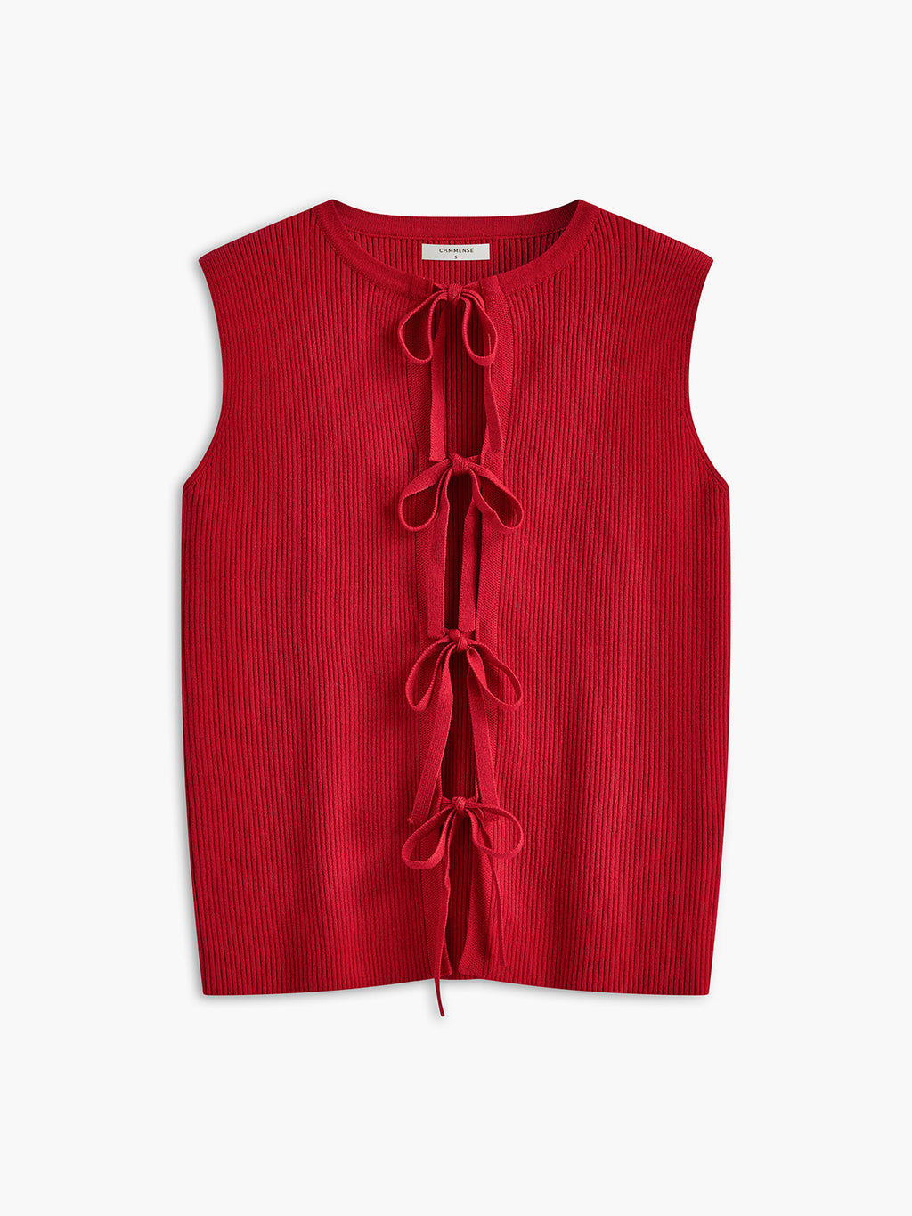 Kaburgalı Kravat Yaka Kazak Yelek