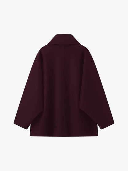 Oversize Bej Kaşe Kaban