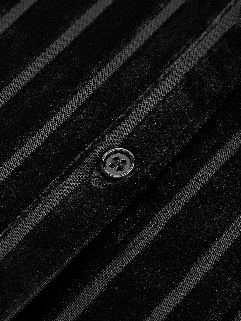 Yarı Şeffaf Çizgili Düğmeli Polo Gömlek