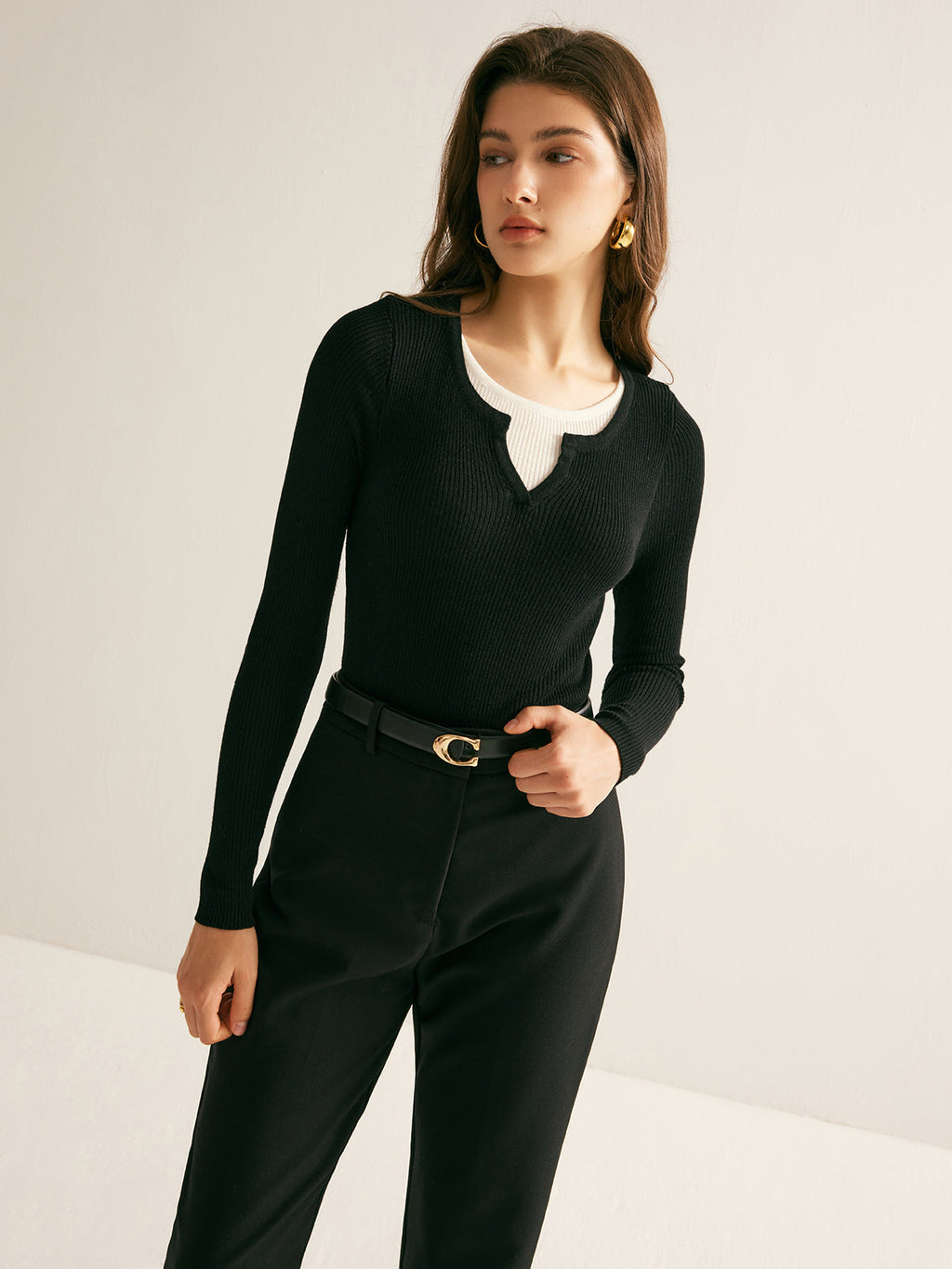 2'Si 1 Arada İnce Örgü Üst