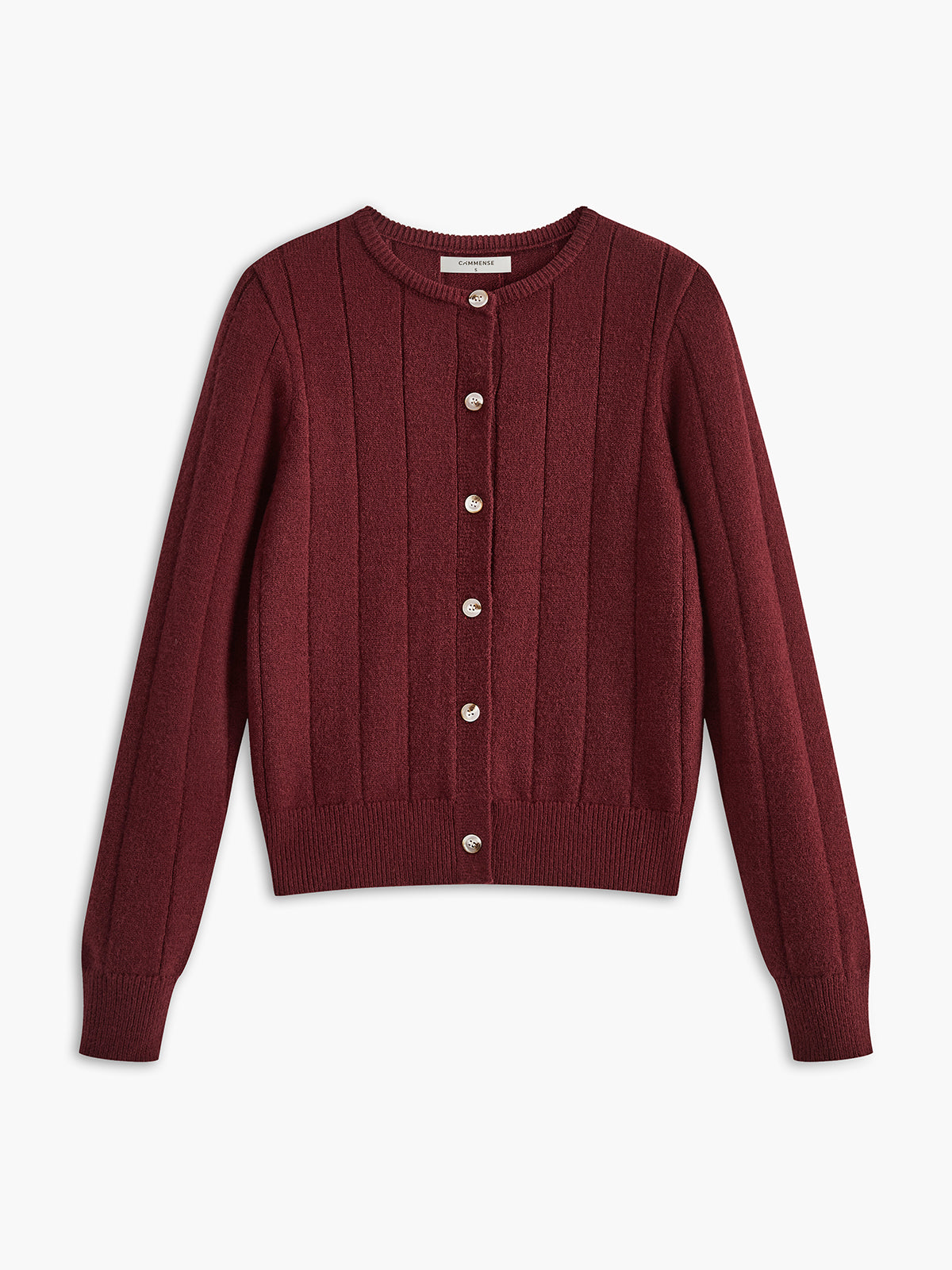 Yuvarlak Yaka Düğmeli Yumuşak Hırka