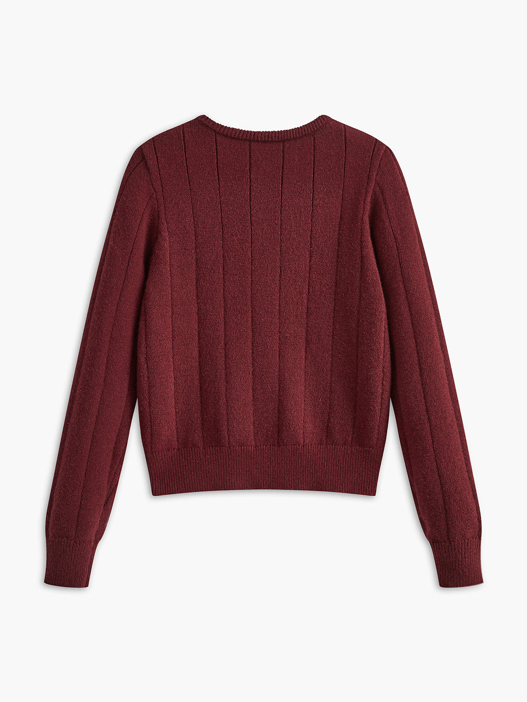 Yuvarlak Yaka Düğmeli Yumuşak Hırka