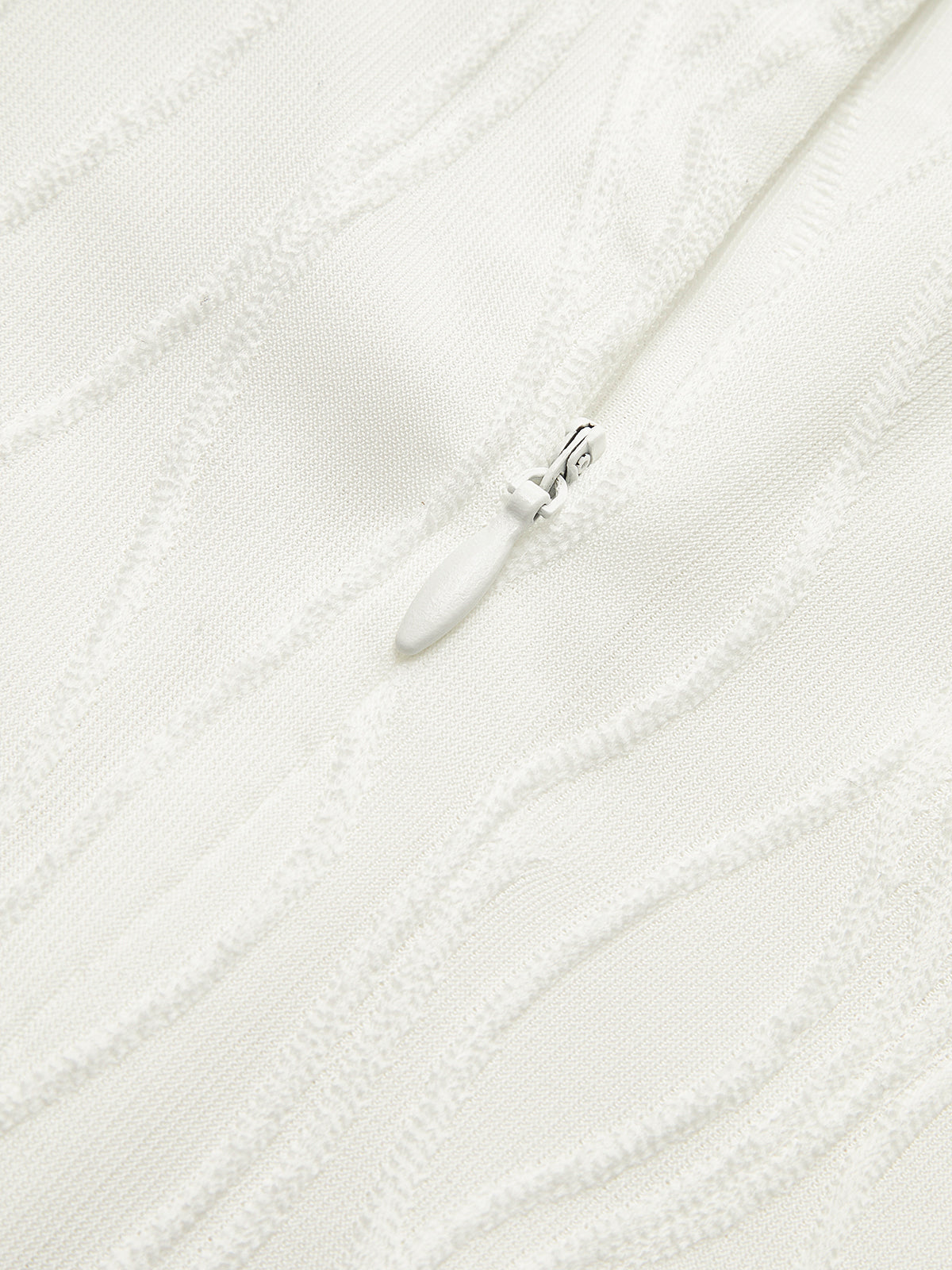 Borulu Plise Fermuarlı Elbise