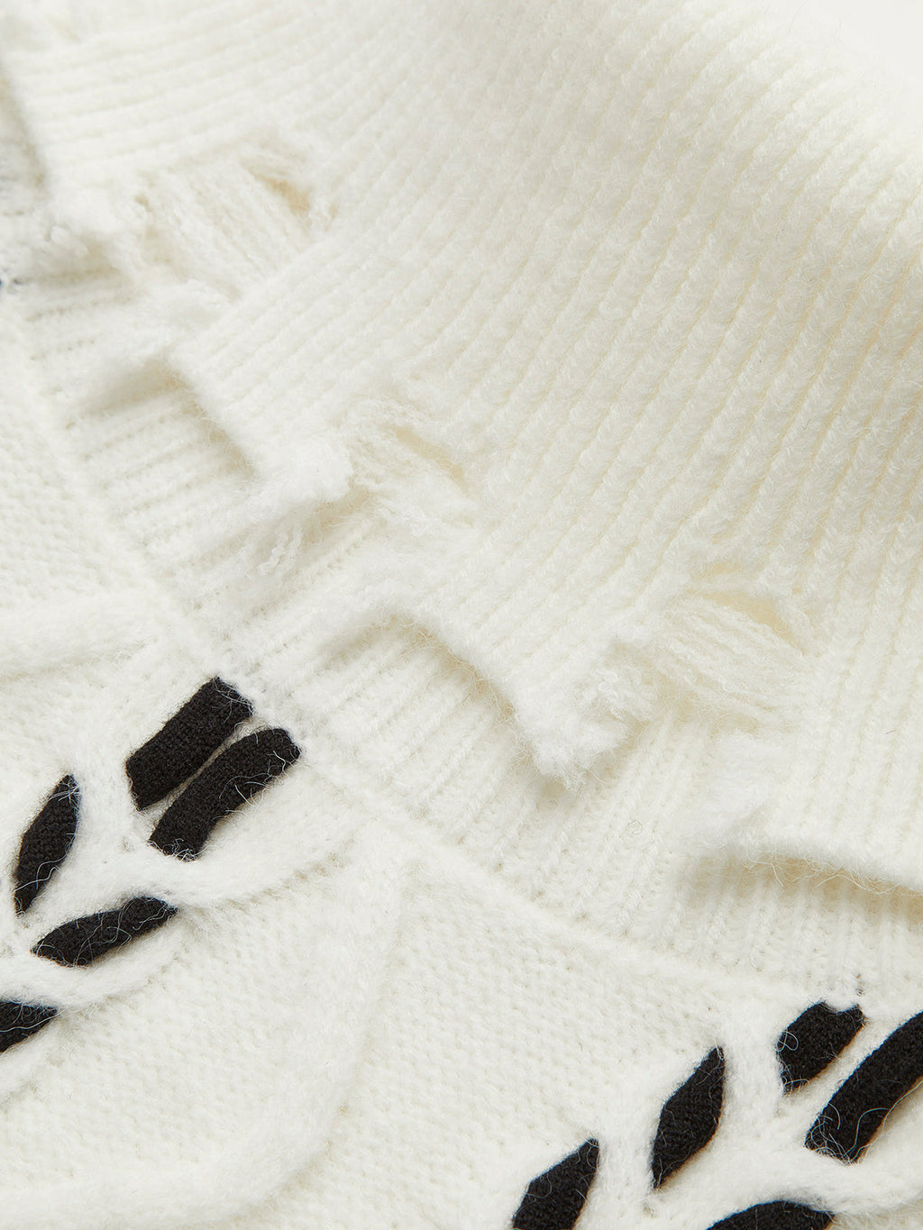 Turtleneck Raw Hem Twist Kazak