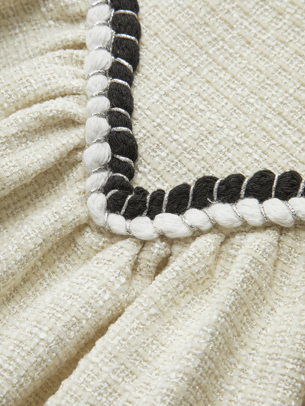 Icon Siyah Şerit Detaylı, Tüvit Görünümlü Korsajlı Mini Elbise