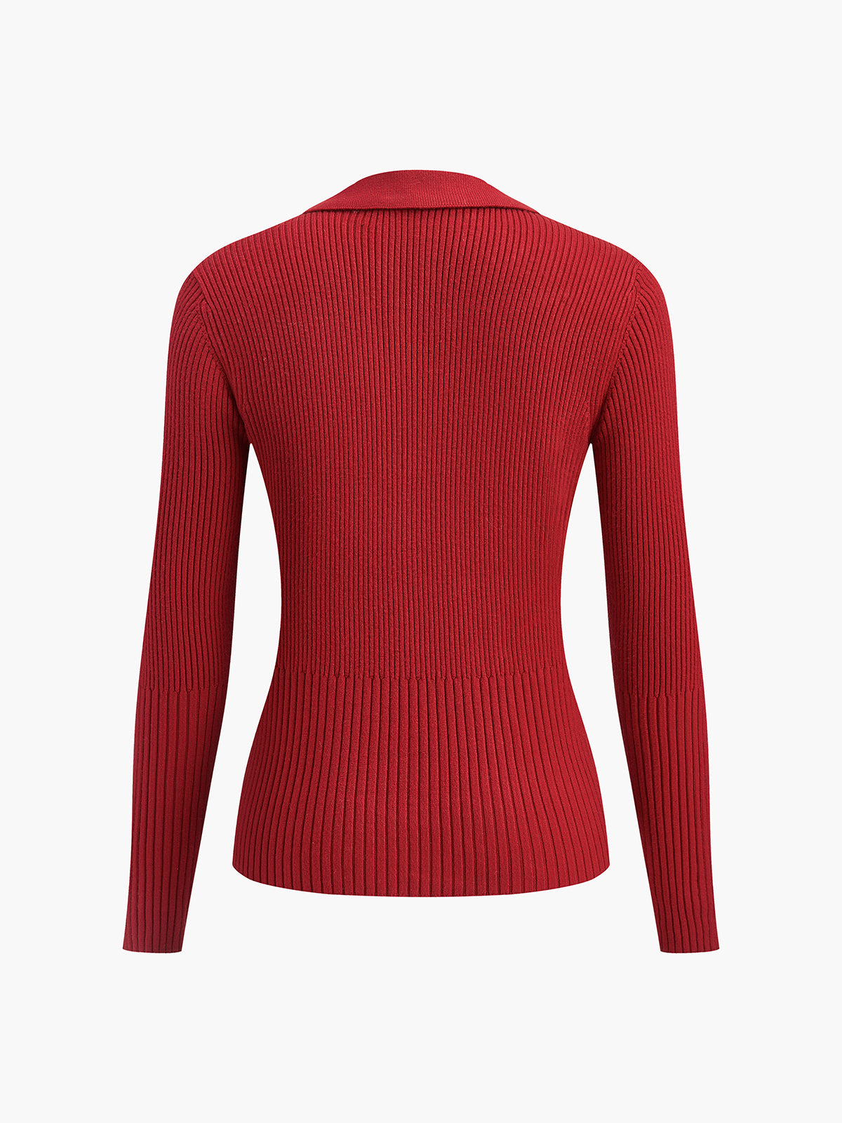 Kaburgalı Metal Tasarım Polo Hırka