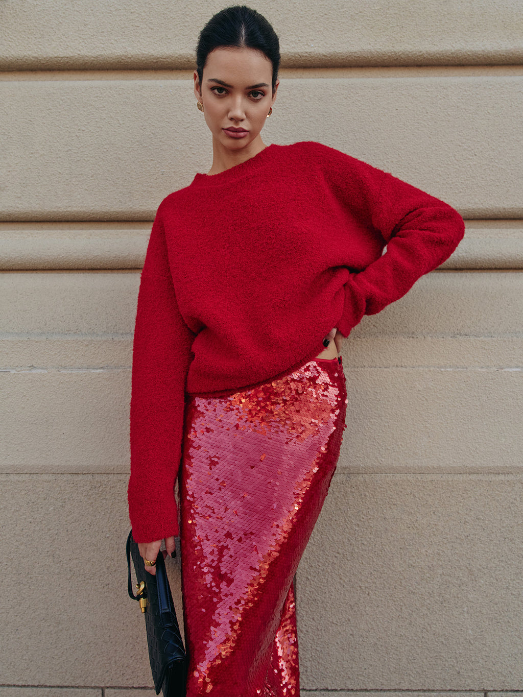 Şık Yün Karışımlı Rahat Kazak