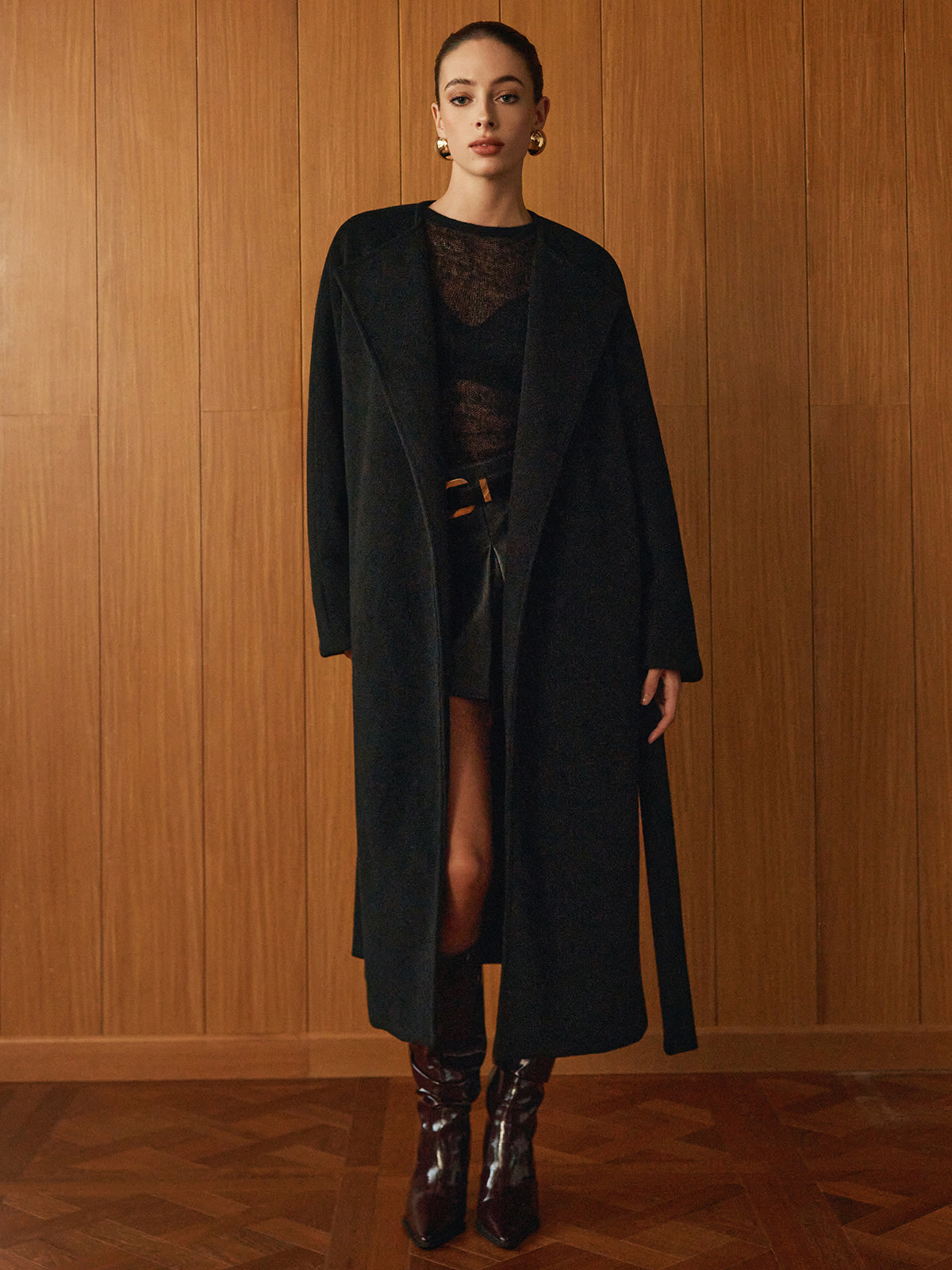 Çok Yönlü Kemerli Sıcak Mont