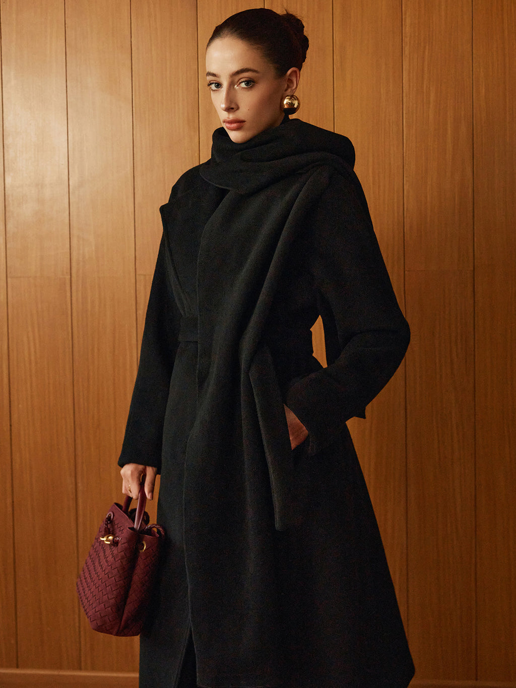 Çok Yönlü Kemerli Sıcak Mont