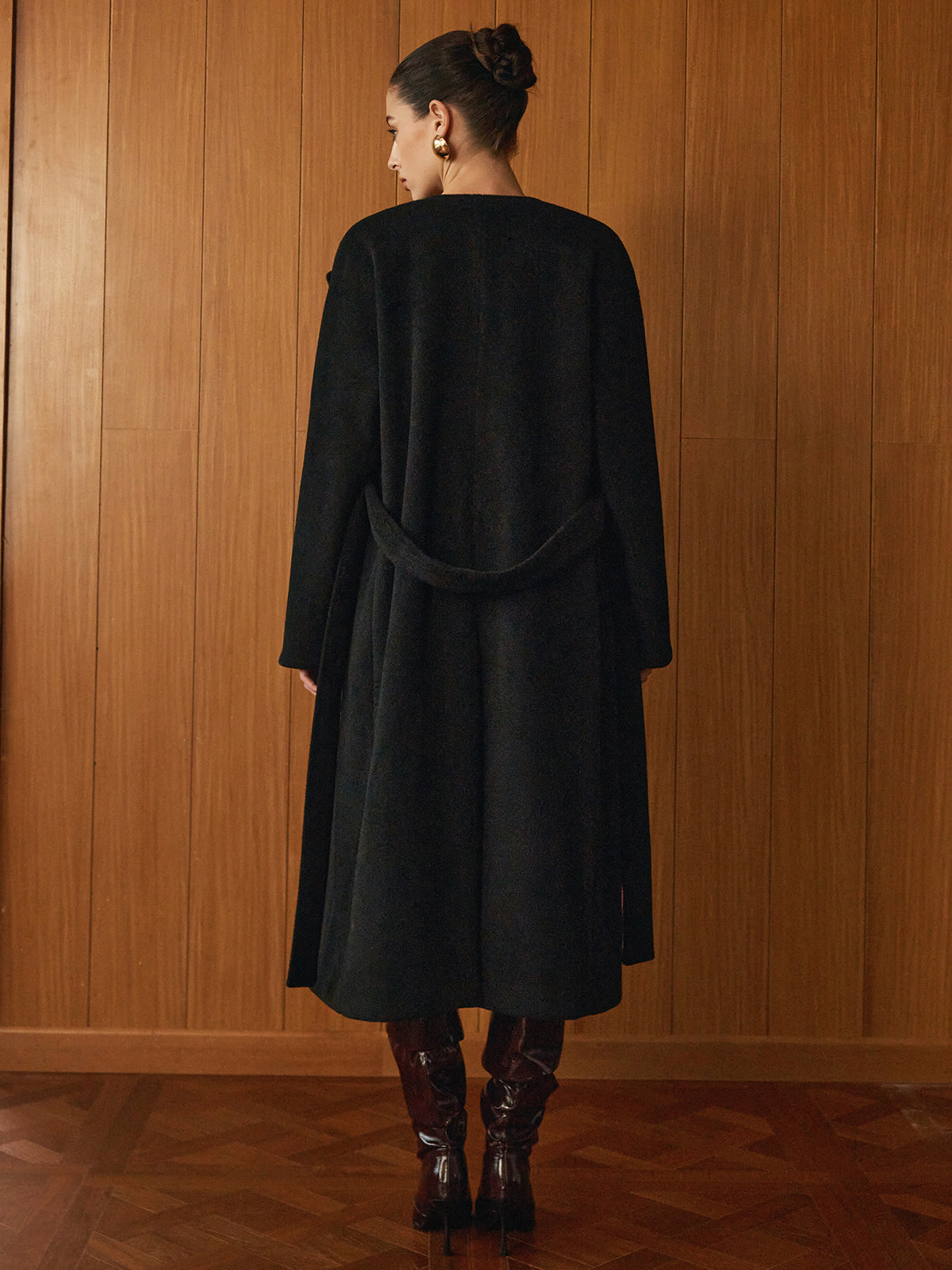 Çok Yönlü Kemerli Sıcak Mont