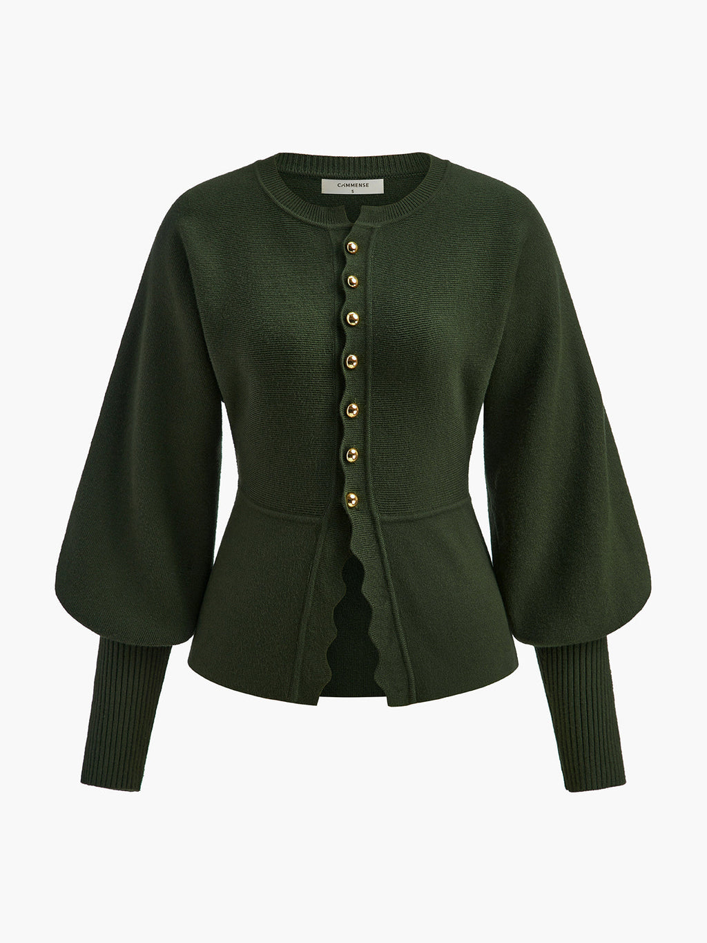 Bacaklı Koyun Kol Dalgalı Kesim Örgü Üst