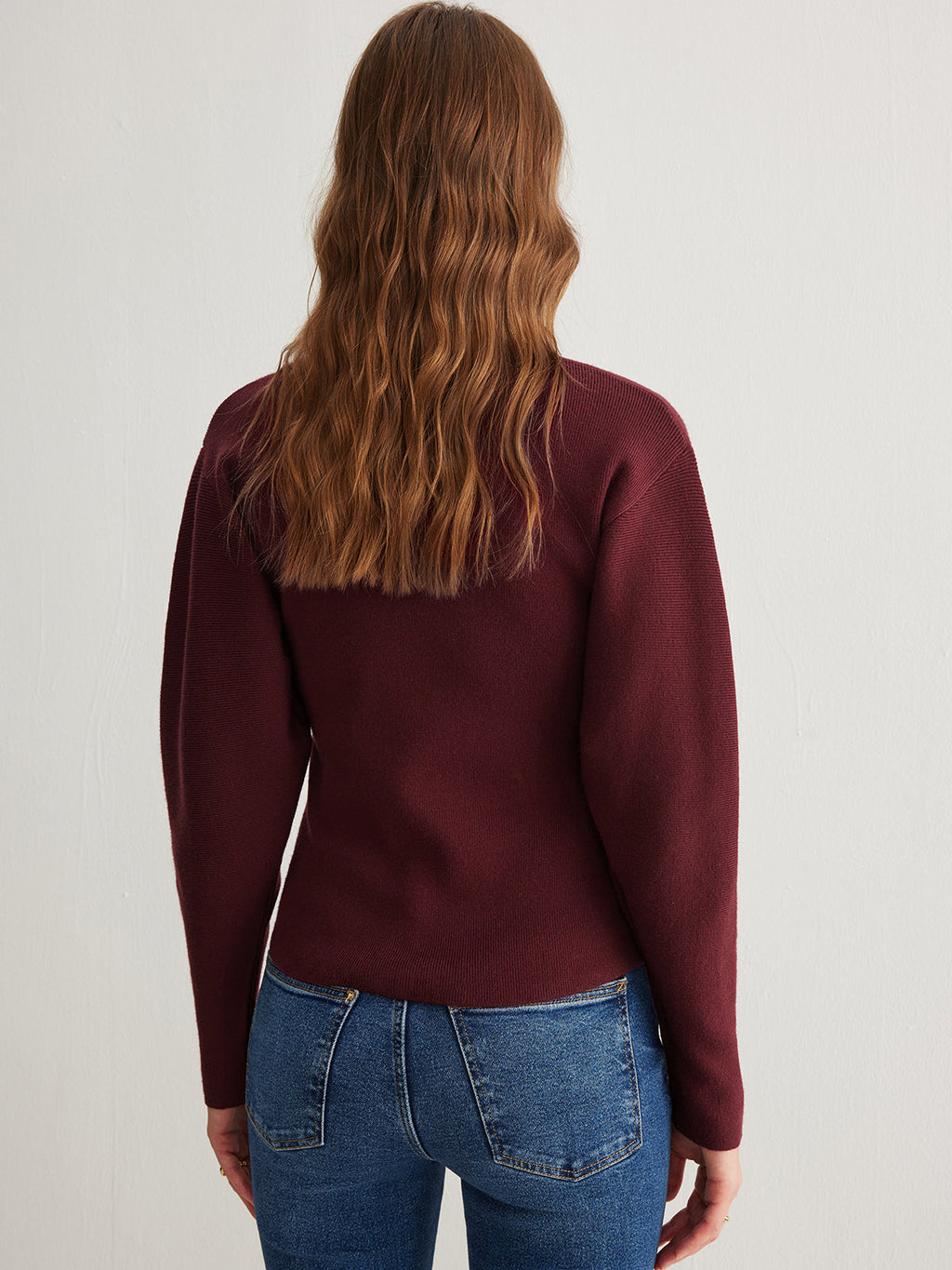 Kaburga Düğmeli Yırtmaçlı Kazak