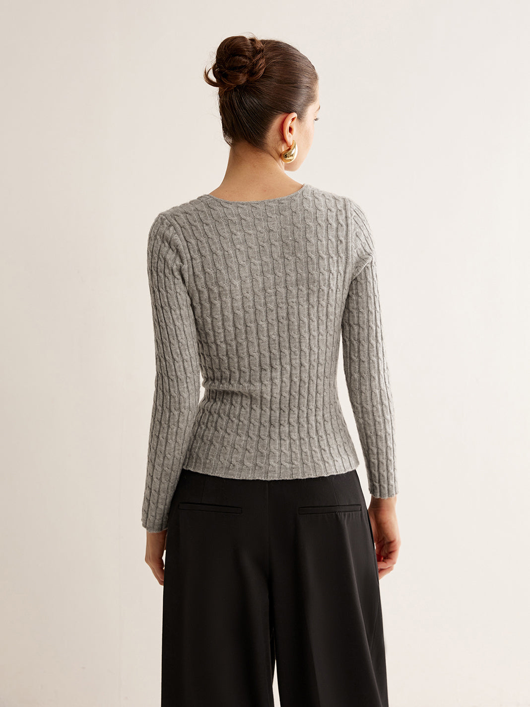 V Yaka Çapraz Örgü Üst