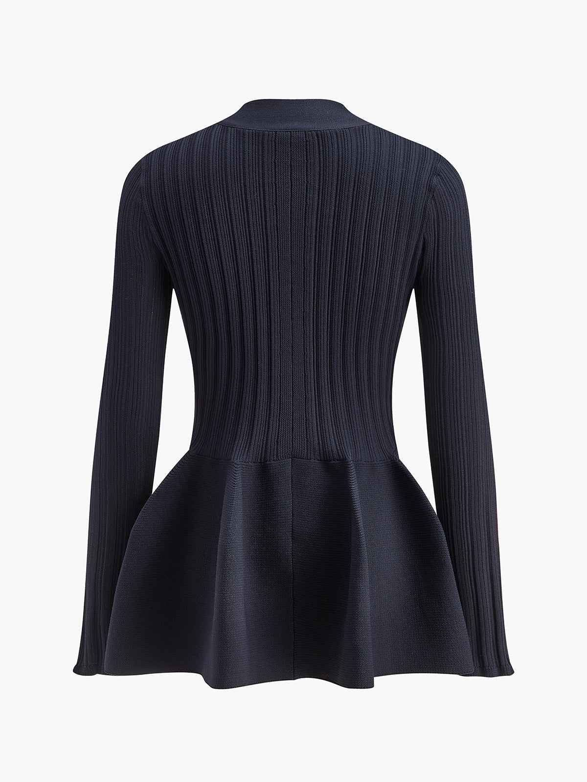 V Yaka Volan Düğmeli Hırka