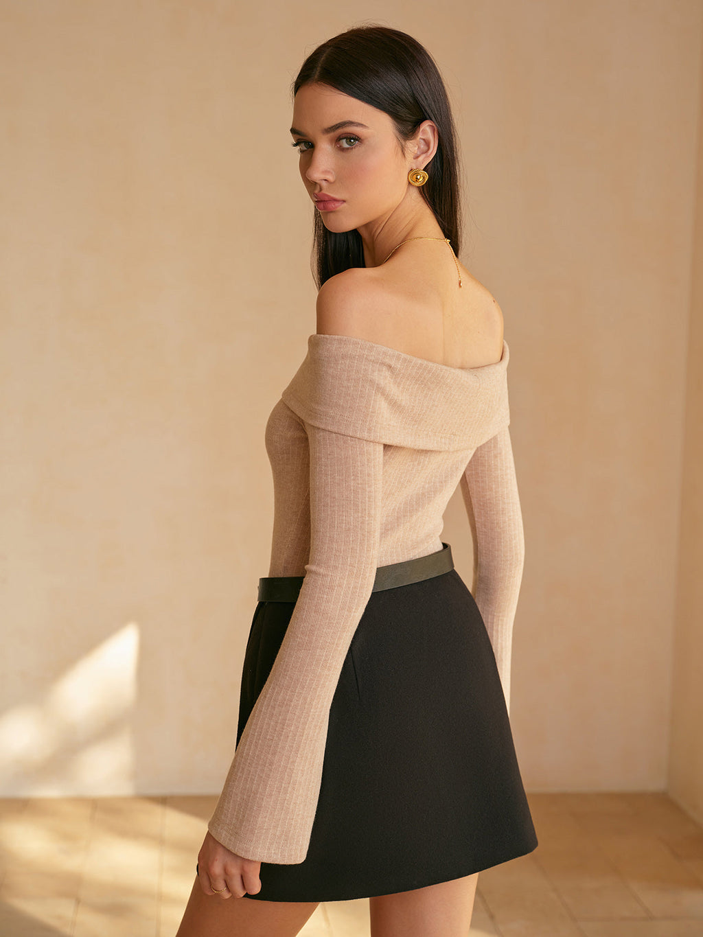 Omuz Açık Yivli İnce Üst