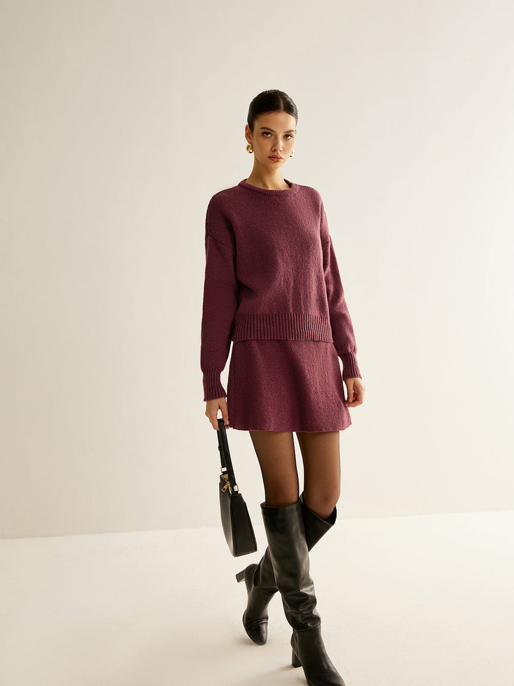 Minimalist Düz Yumuşak Kazak Koordinatları