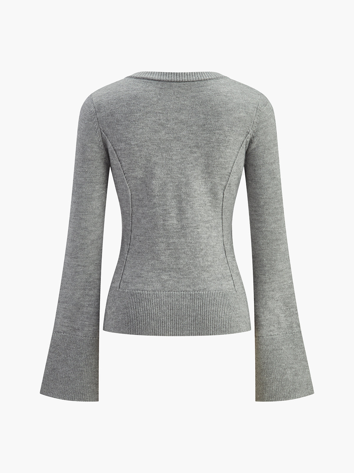 Göğüslü Çan Kollu İnce Hırka