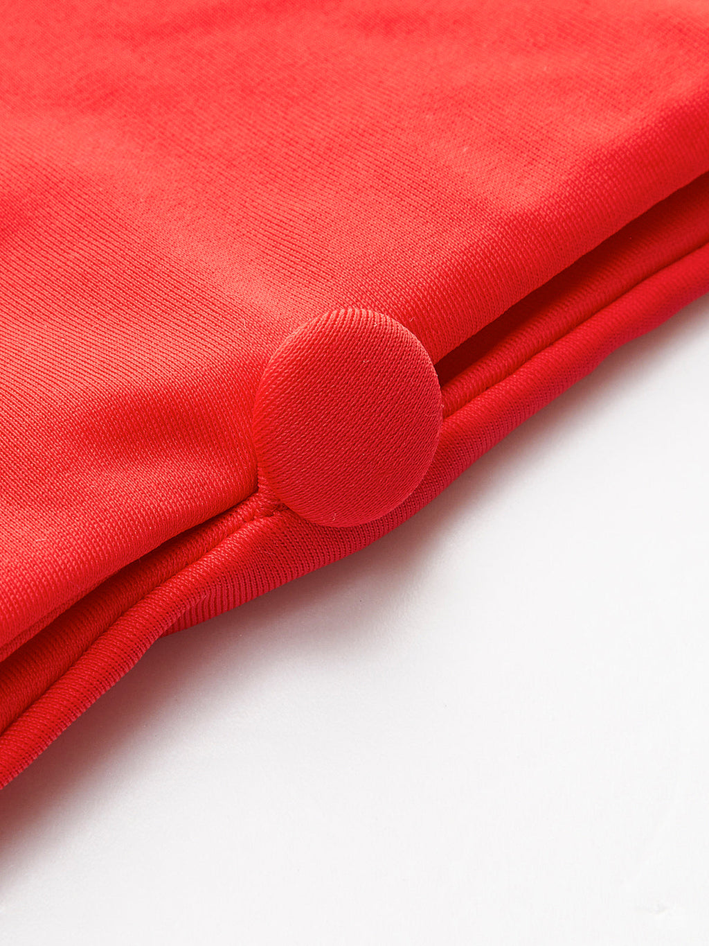 Yan Düğmeli Kesik Tek Parça Mayo