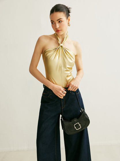 Pu Çapraz Sırtlı Halter Body