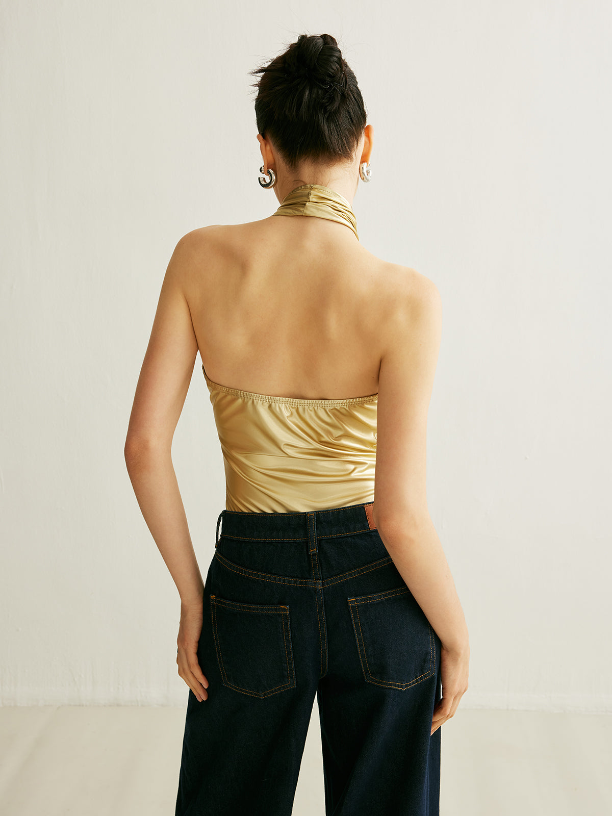 Pu Çapraz Sırtlı Halter Body