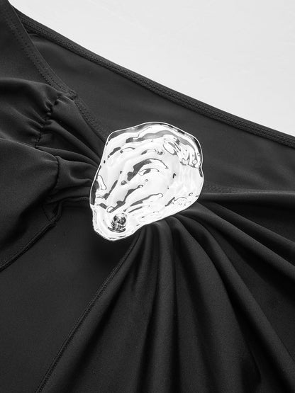 Metal Aksanlı Büküm Sarong Etek
