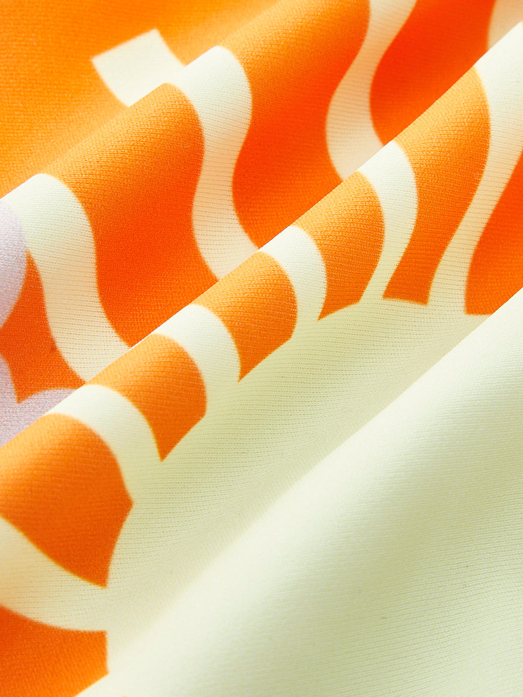 Tropikal Desenli Sırt Kesimli Tek Parça Mayo