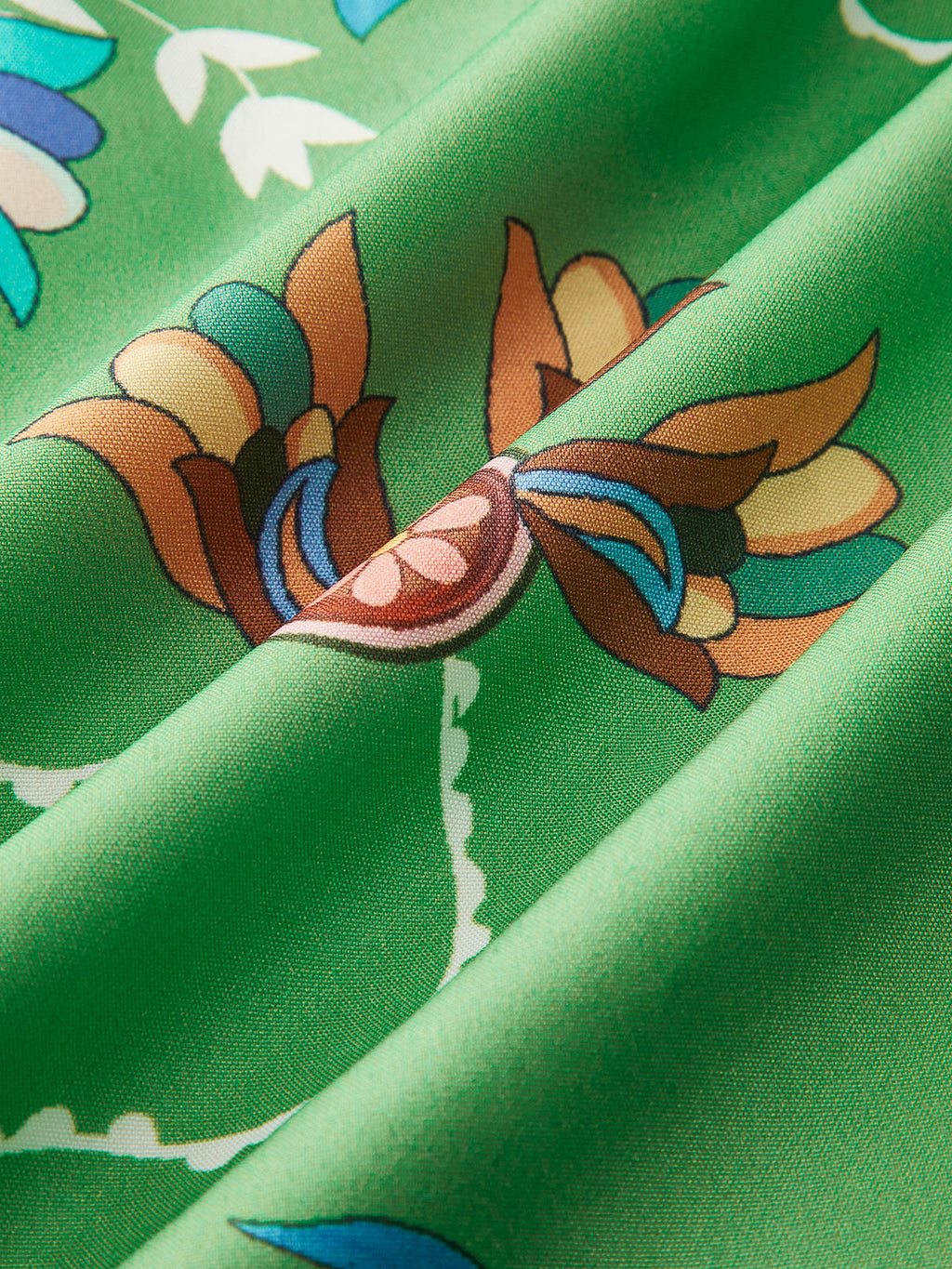 Boho Uzun Kollu Düğmeli Çiçekli Elbise