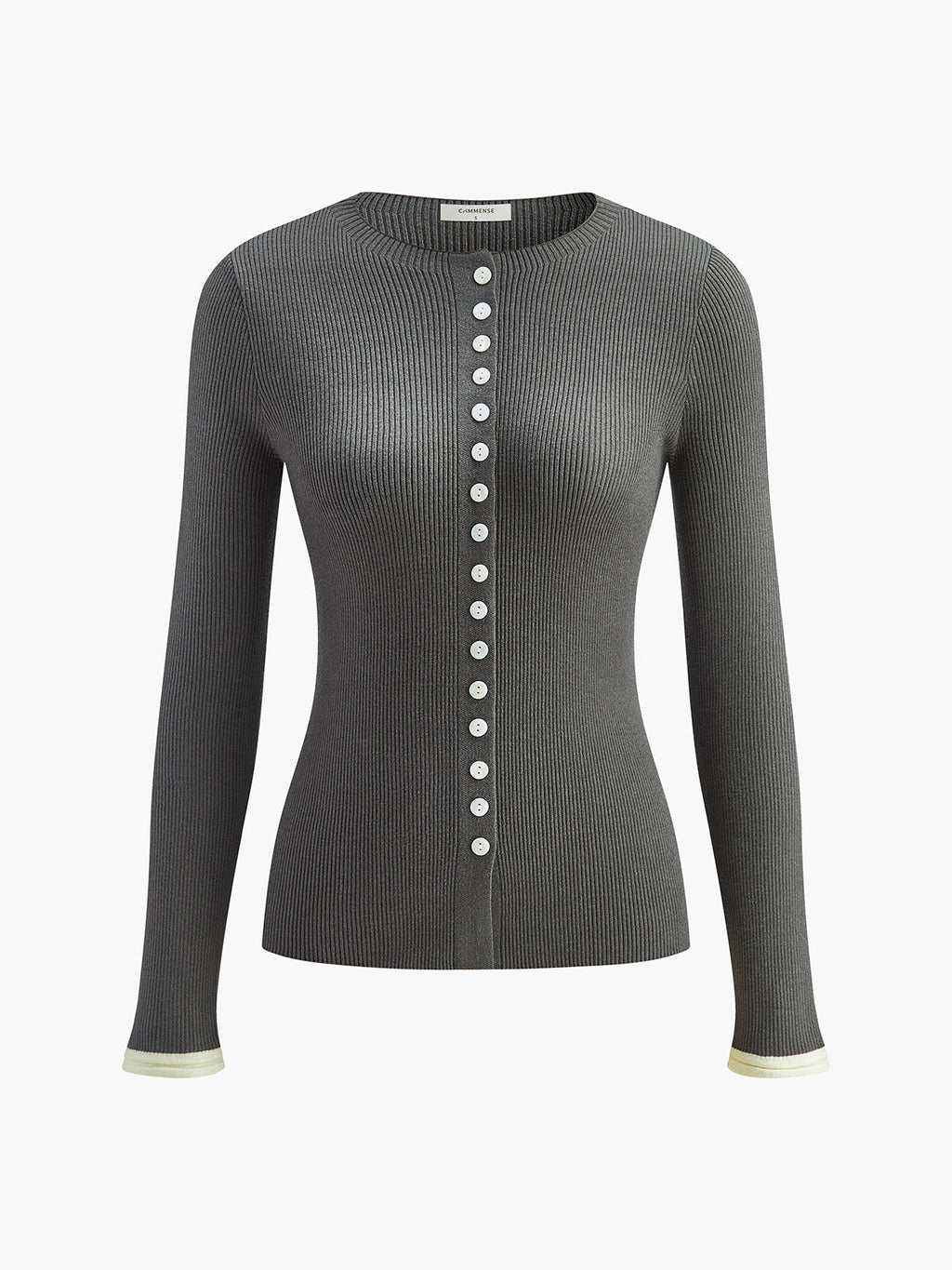 Düz Düğmeli Örgü Hırka