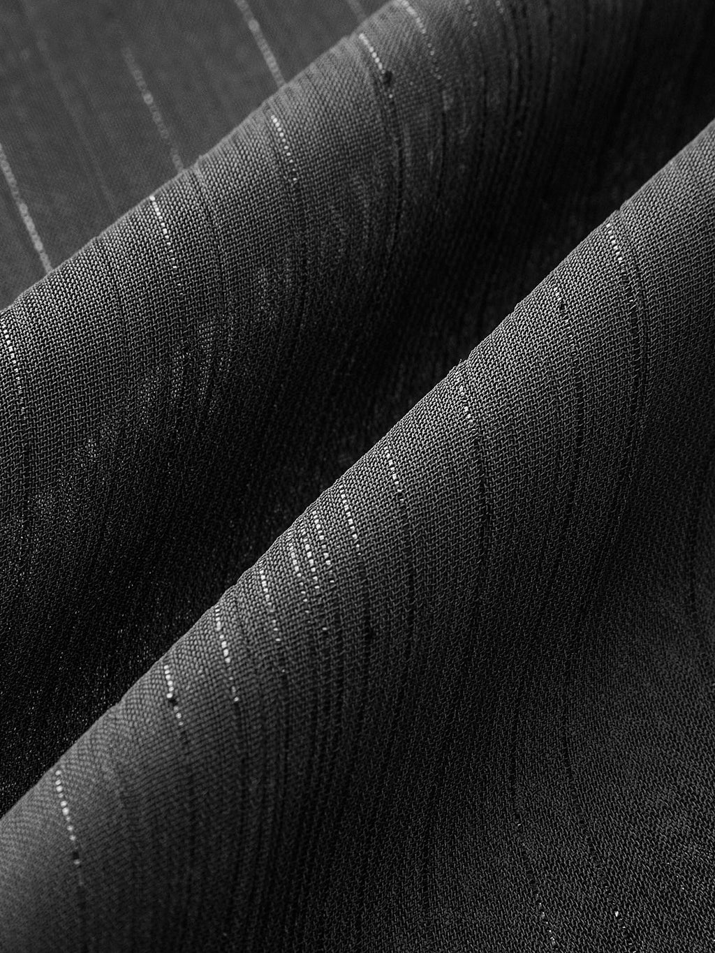 Yarı Şeffaf Bağcıklı Şifon Bluz