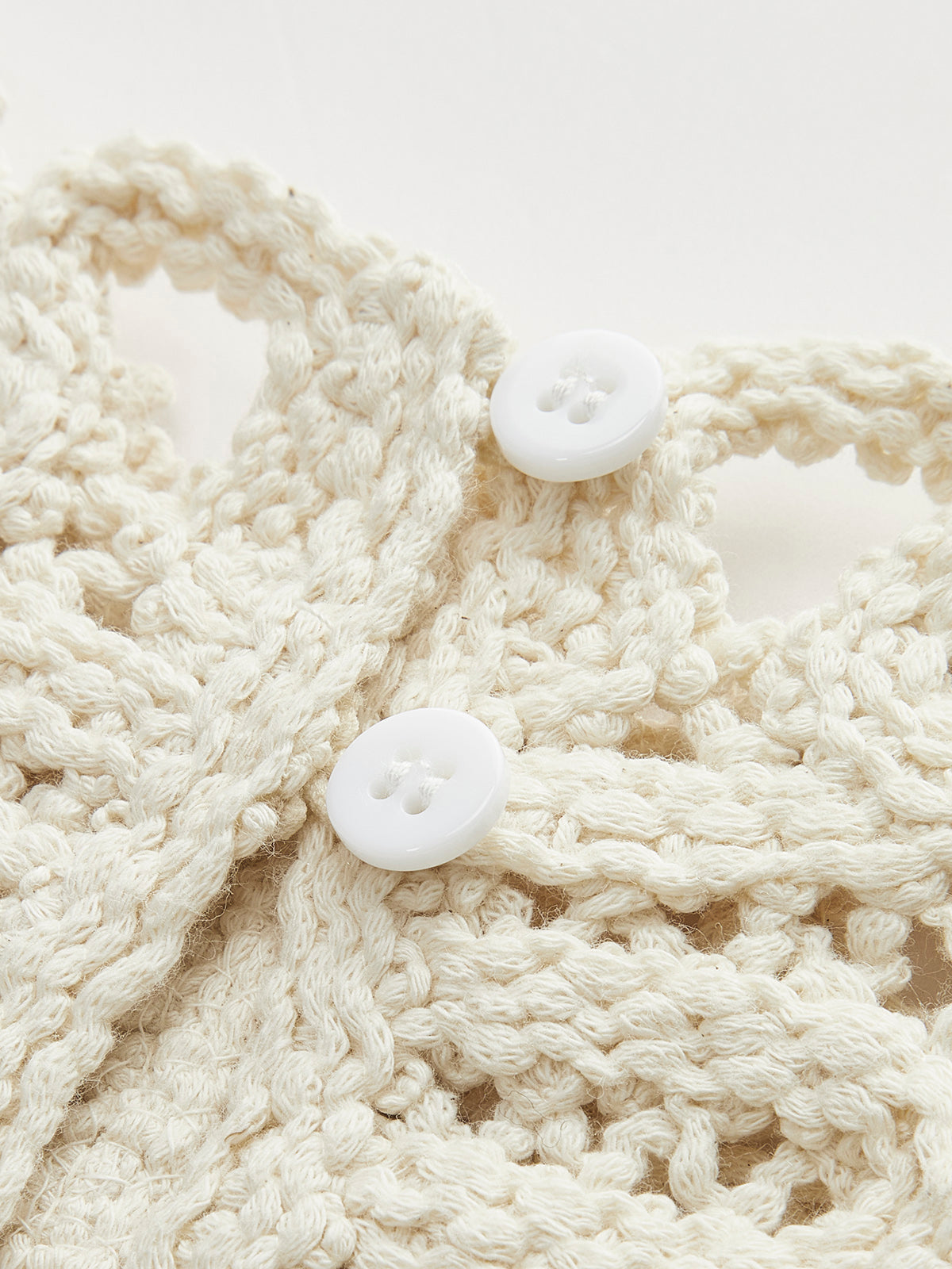 Çiçekli Tığ İşi Hollow Out Kazak Yelek