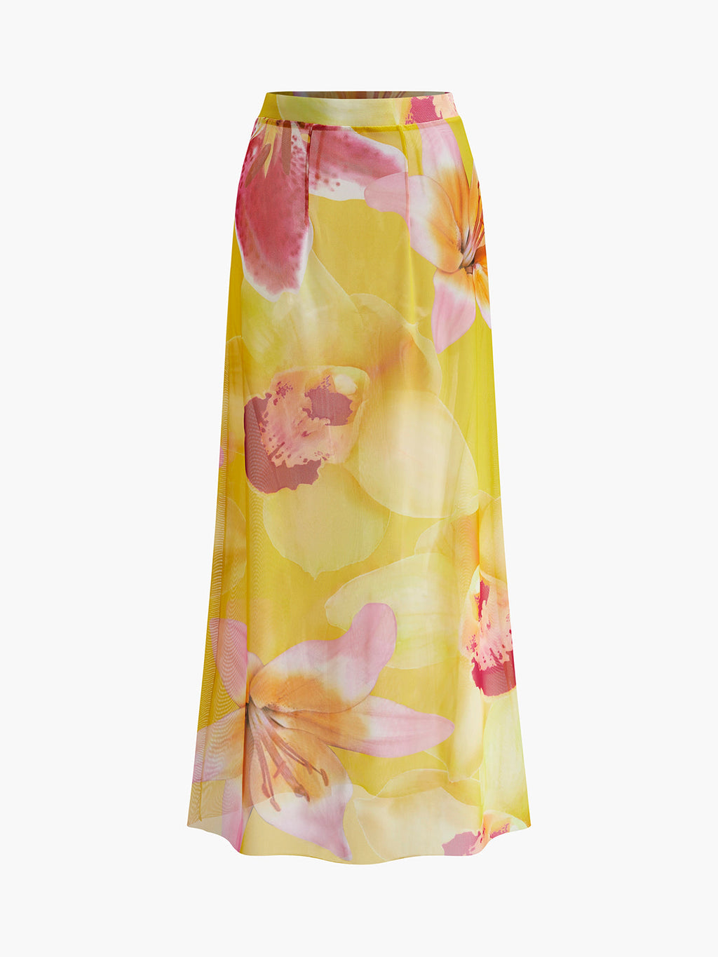 File Çiçek Desenli Üst Etek