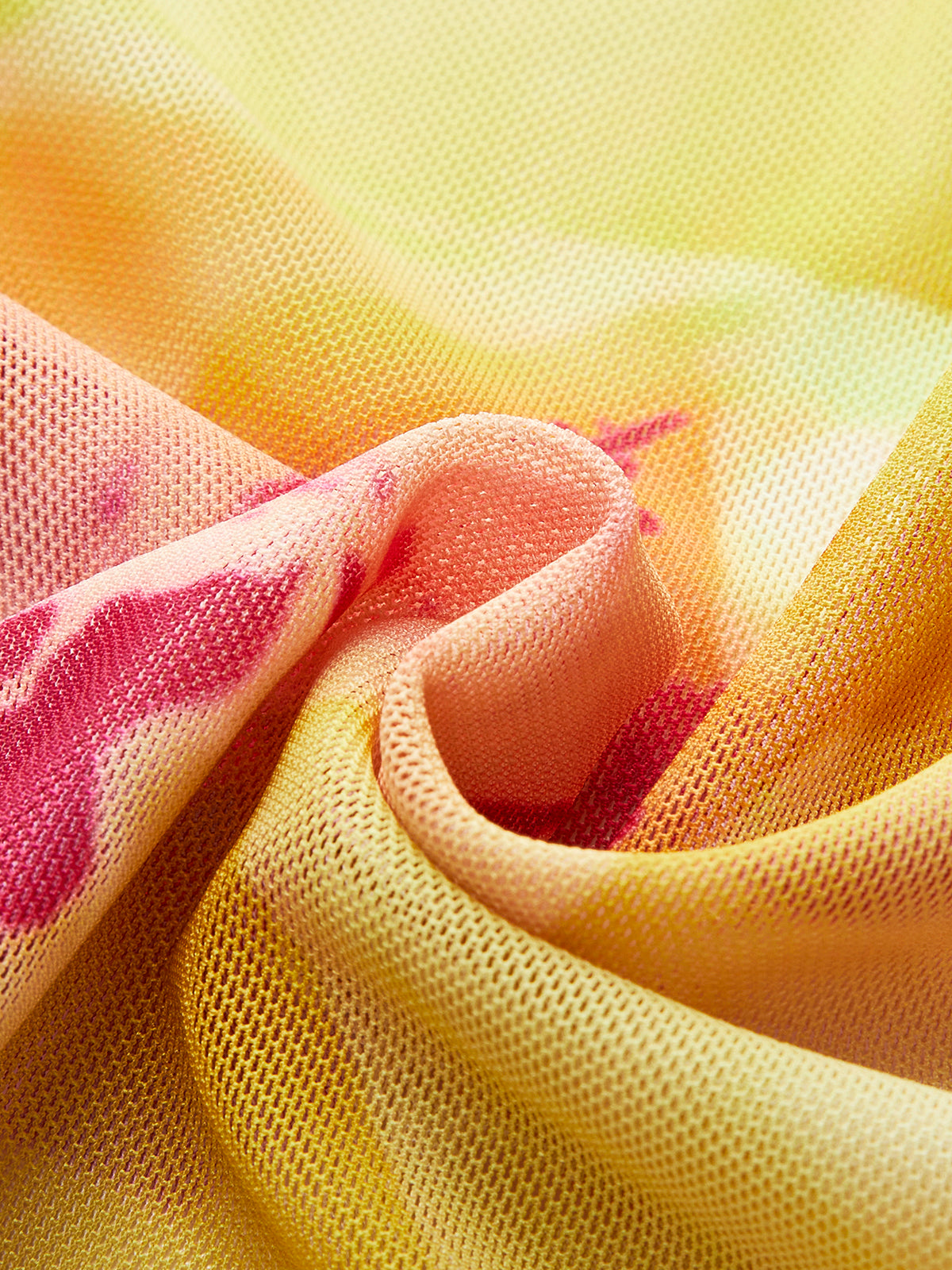 File Çiçek Desenli Üst Etek