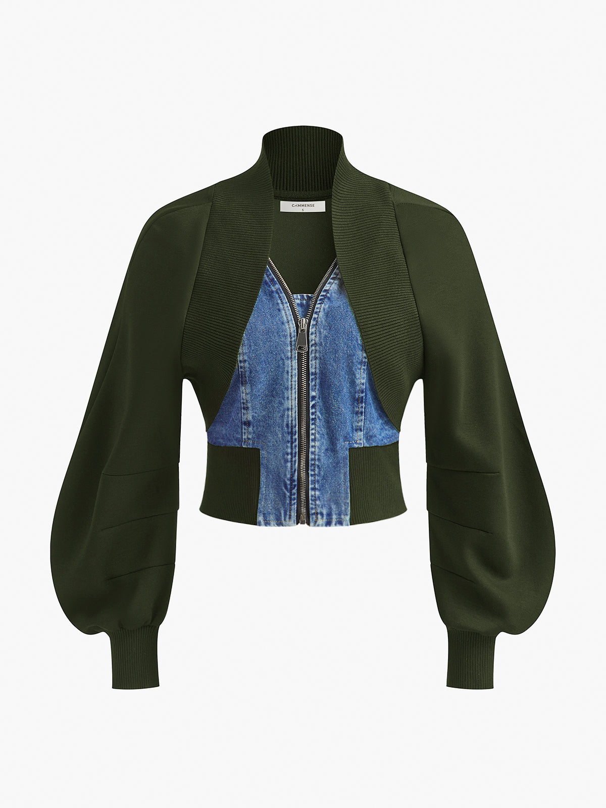 Puf Kollu Kot Panel İnce Ceket