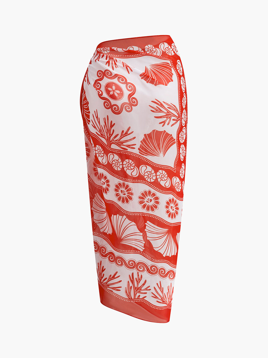 Şifon Baskılı Etek