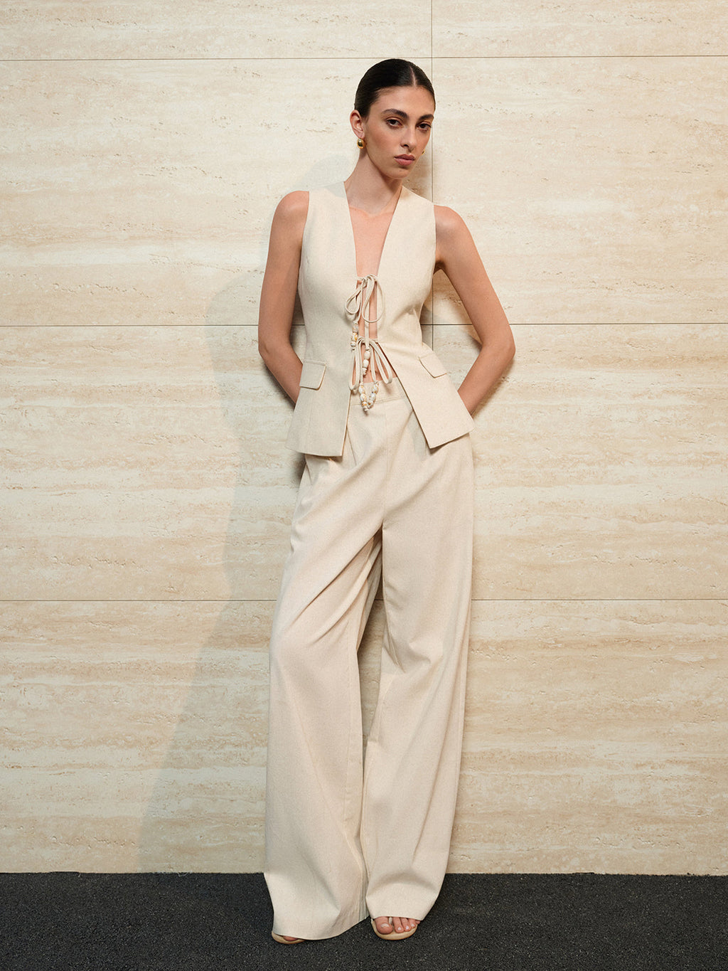 İnci Bağcıklı Ön Üst