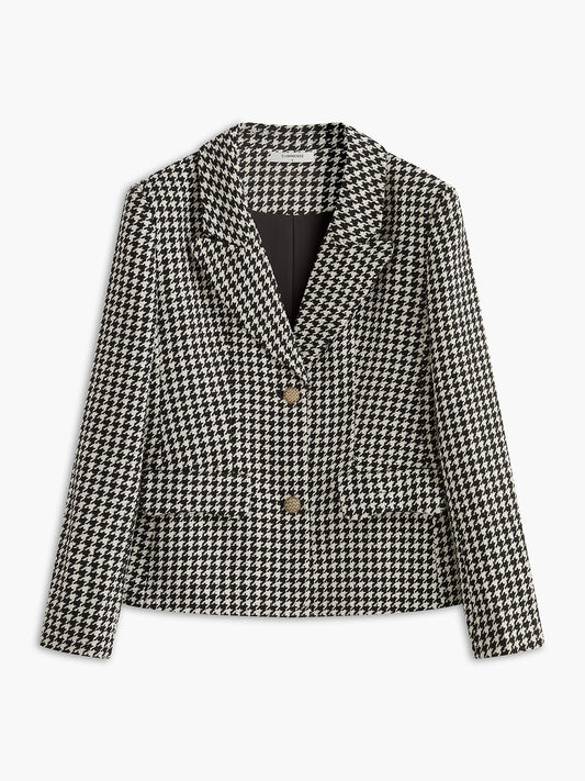 Retro Yaka Düğmeli Blazer
